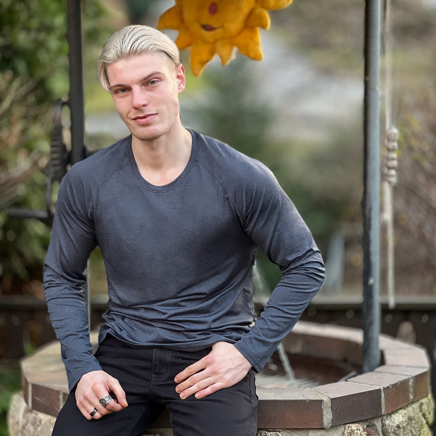 Active Wear | Men's Quick-Dry Long Sleeve T-Shirt with UPF 80+ Protection | Moisture-Wicking Fabric for Outdoor Activities 2