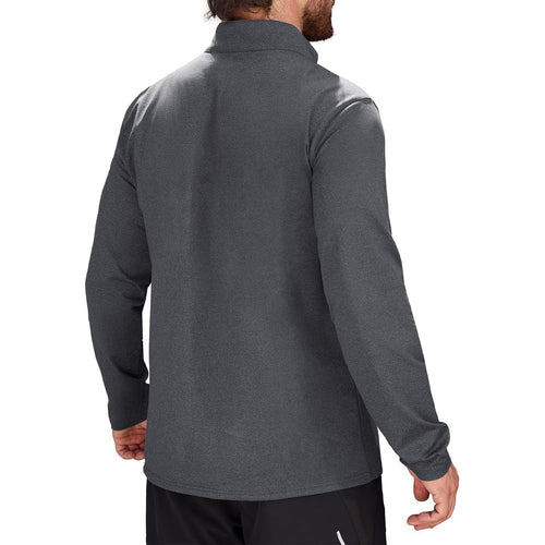Activewear Essentials | Men's Long Sleeve Athletic Shirt with Breathable Fleece | Versatile 1/4 Zip Design for All-Season Comfort 1