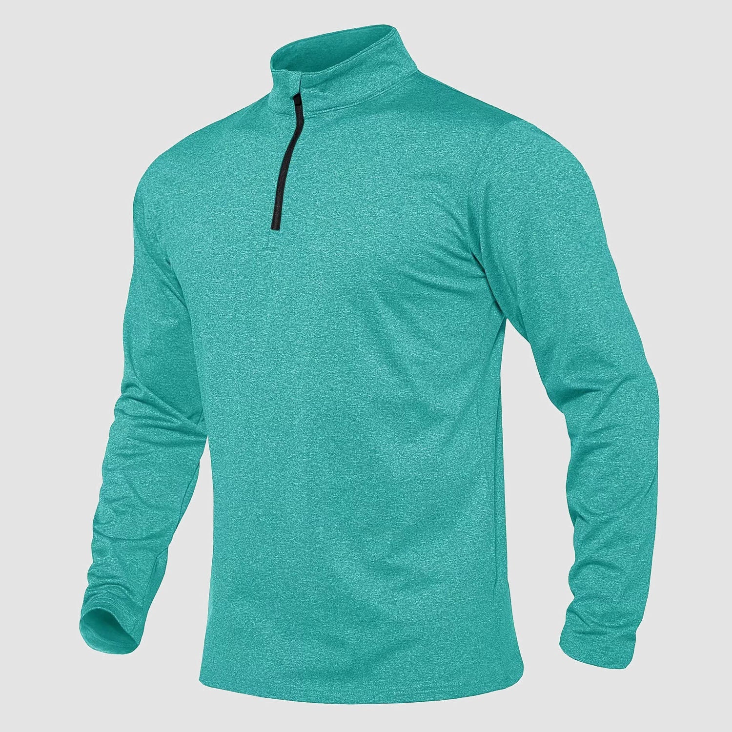 Activewear Essentials | Men's Long Sleeve Athletic Shirt with Breathable Fleece | Versatile 1/4 Zip Design for All-Season Comfort 10
