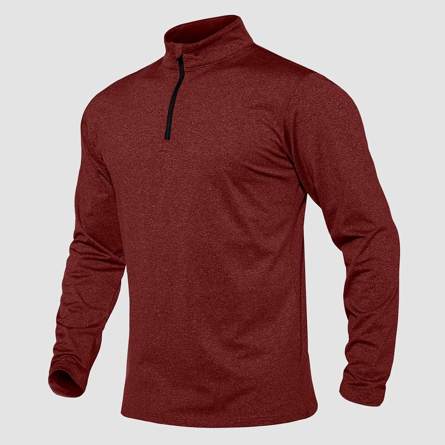 Activewear Essentials | Men's Long Sleeve Athletic Shirt with Breathable Fleece | Versatile 1/4 Zip Design for All-Season Comfort 11