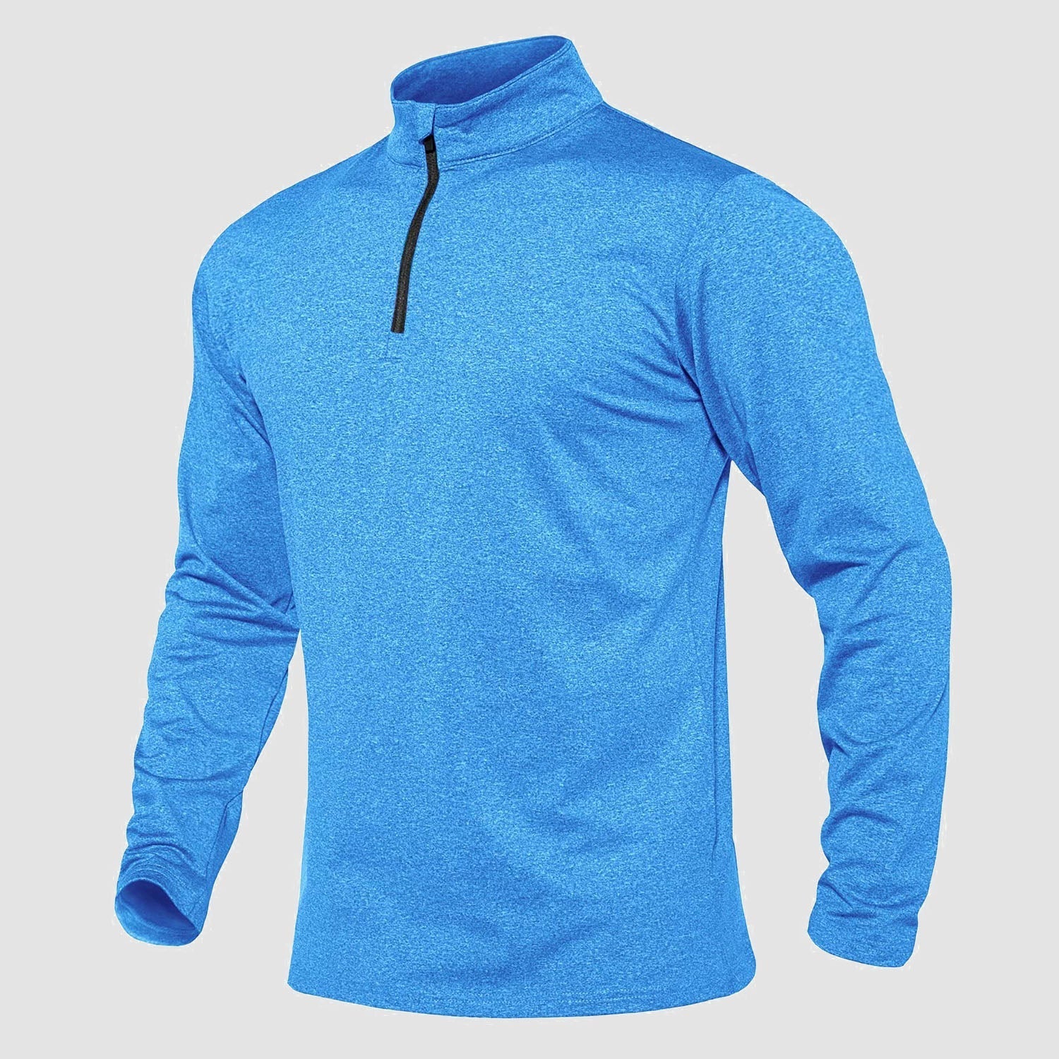 Activewear Essentials | Men's Long Sleeve Athletic Shirt with Breathable Fleece | Versatile 1/4 Zip Design for All-Season Comfort 12