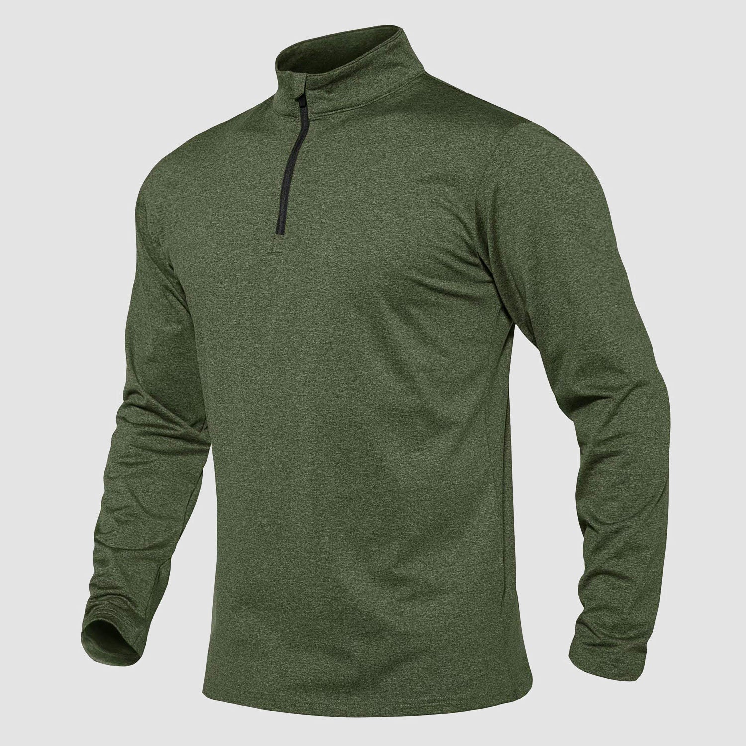 Activewear Essentials | Men's Long Sleeve Athletic Shirt with Breathable Fleece | Versatile 1/4 Zip Design for All-Season Comfort 15