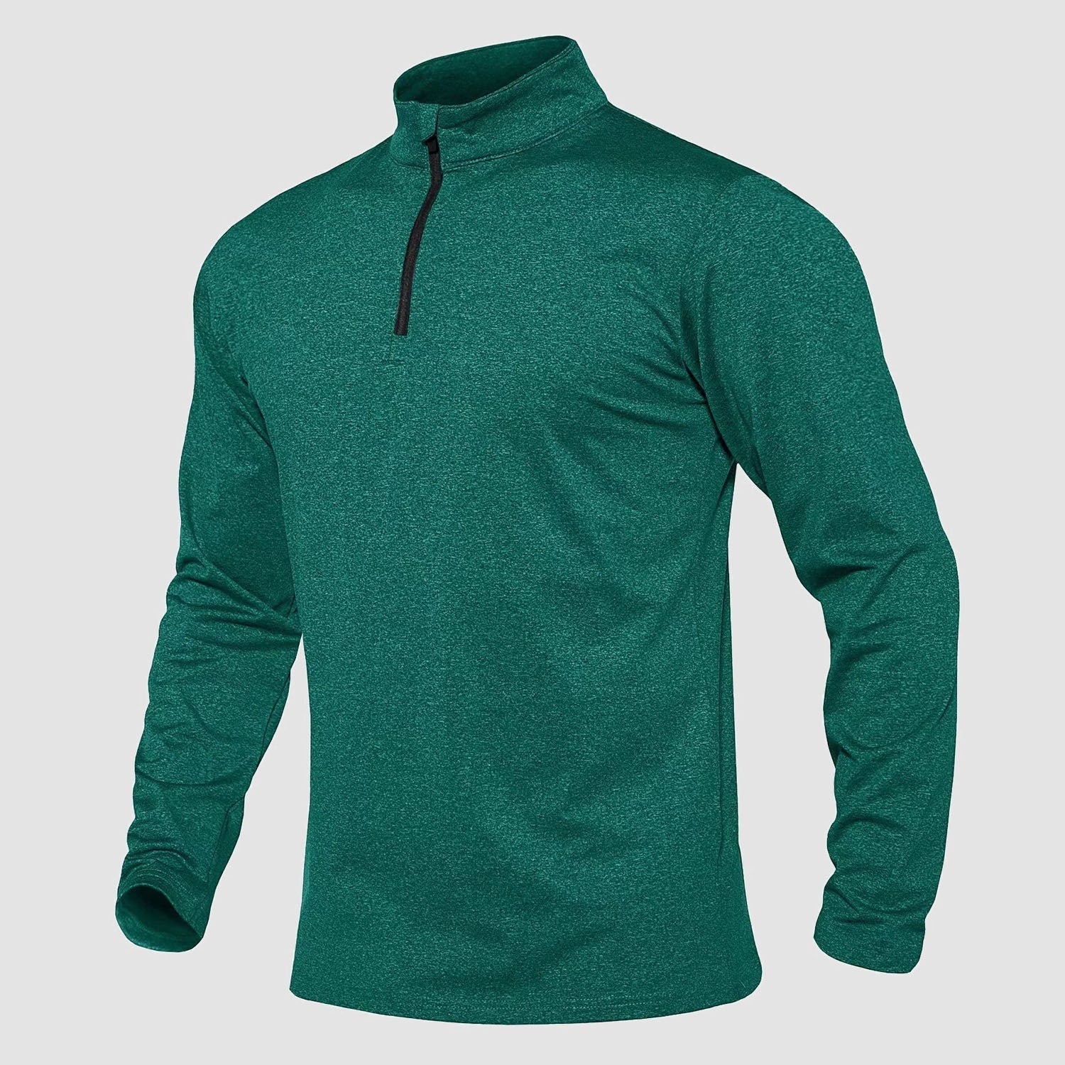 Activewear Essentials | Men's Long Sleeve Athletic Shirt with Breathable Fleece | Versatile 1/4 Zip Design for All-Season Comfort 16