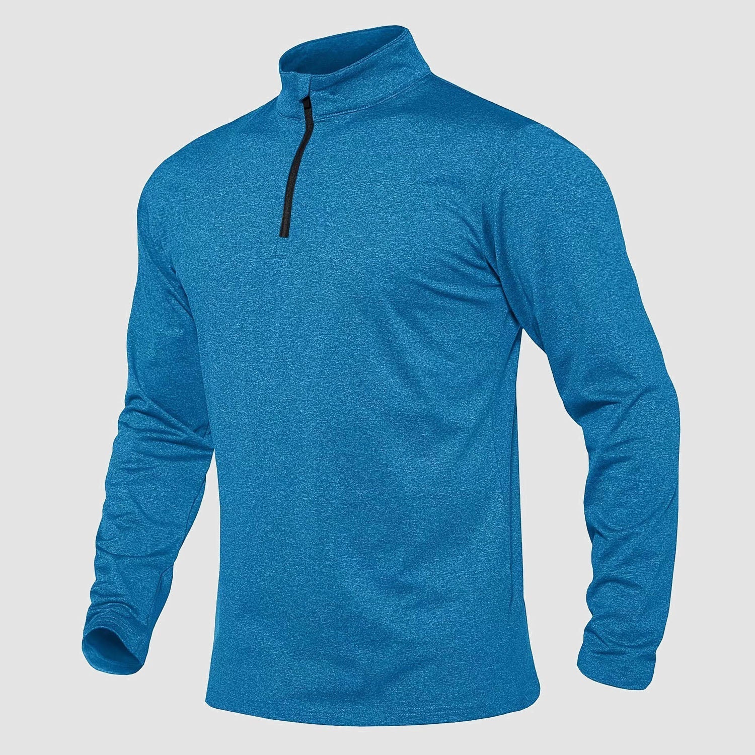 Activewear Essentials | Men's Long Sleeve Athletic Shirt with Breathable Fleece | Versatile 1/4 Zip Design for All-Season Comfort 17