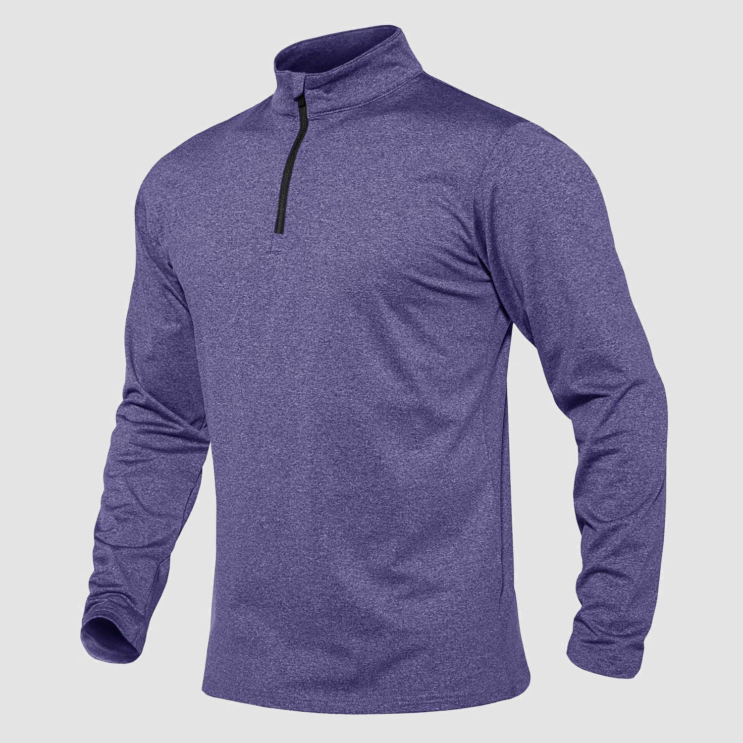 Activewear Essentials | Men's Long Sleeve Athletic Shirt with Breathable Fleece | Versatile 1/4 Zip Design for All-Season Comfort 18