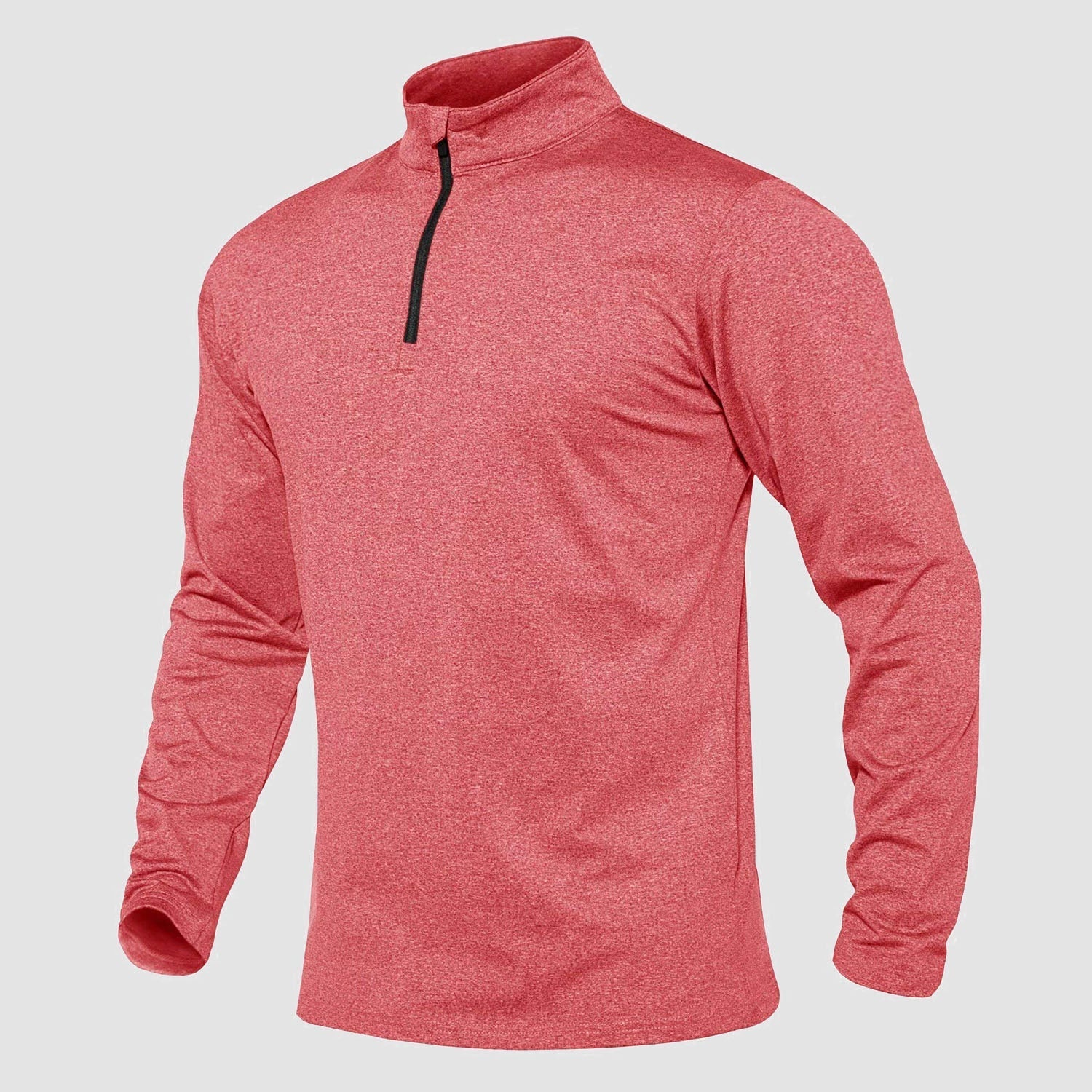 Activewear Essentials | Men's Long Sleeve Athletic Shirt with Breathable Fleece | Versatile 1/4 Zip Design for All-Season Comfort 19