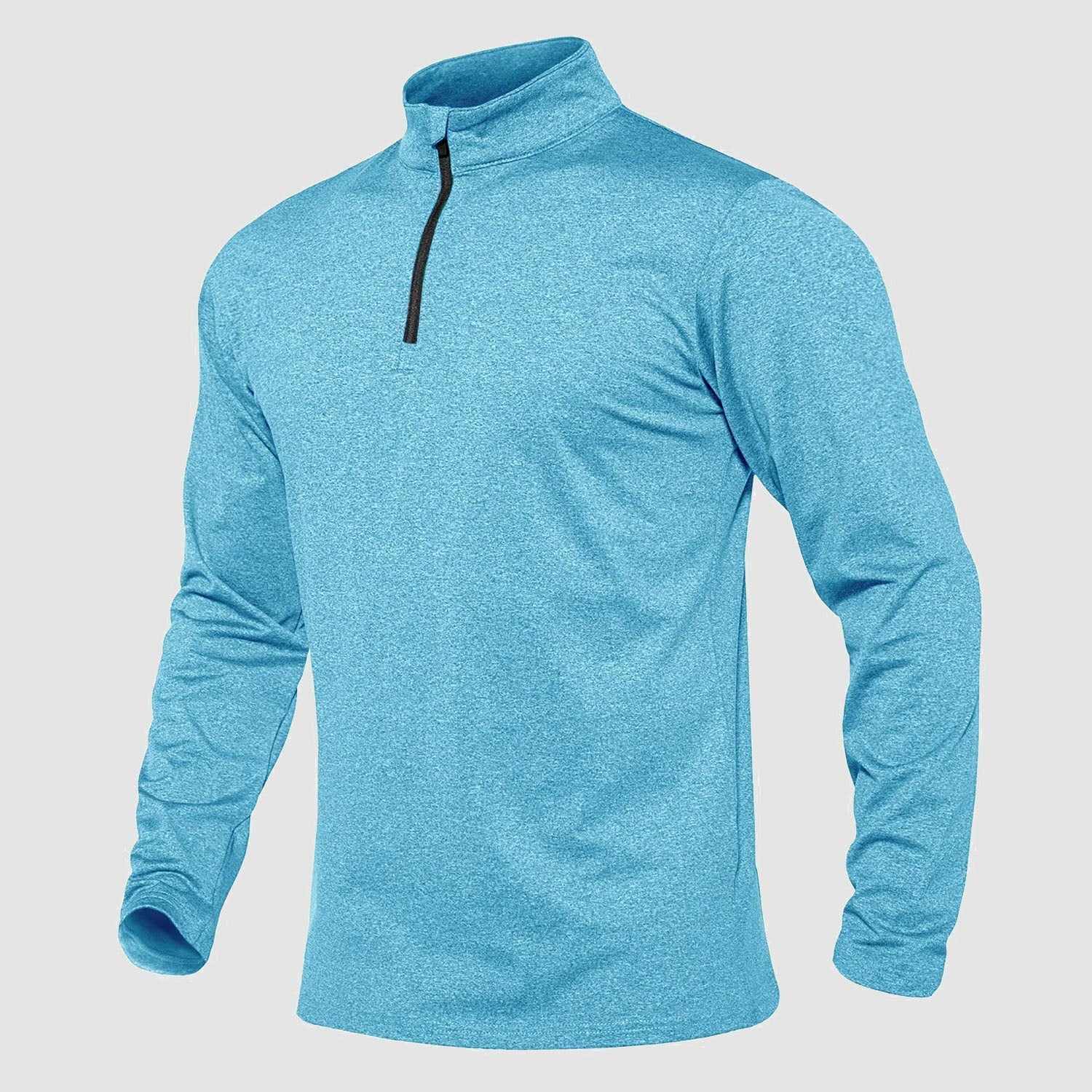 Activewear Essentials | Men's Long Sleeve Athletic Shirt with Breathable Fleece | Versatile 1/4 Zip Design for All-Season Comfort 20