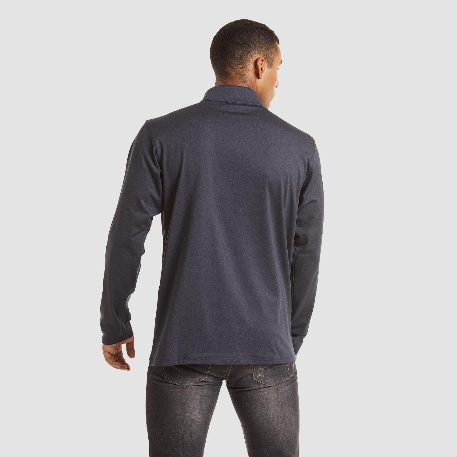 Activewear Essentials | Men's Long Sleeve Athletic Shirt with Breathable Fleece | Versatile 1/4 Zip Design for All-Season Comfort 3