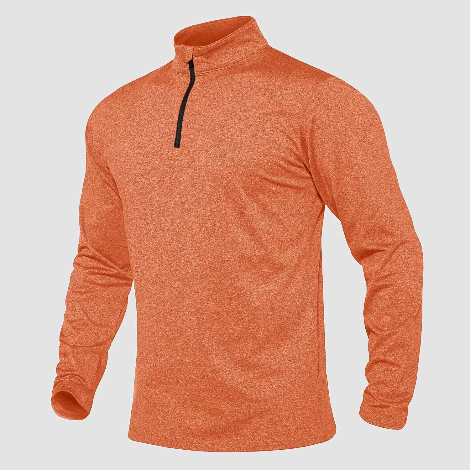 Activewear Essentials | Men's Long Sleeve Athletic Shirt with Breathable Fleece | Versatile 1/4 Zip Design for All-Season Comfort 4