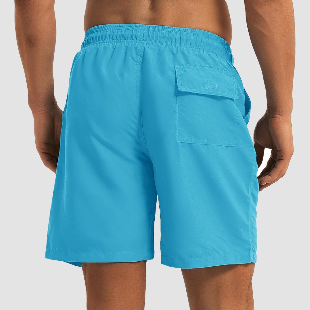Men's Swim Trunks | Quick-Dry Nylon Fabric with Mesh Lining | Lightweight Comfort for Summer Activities 4