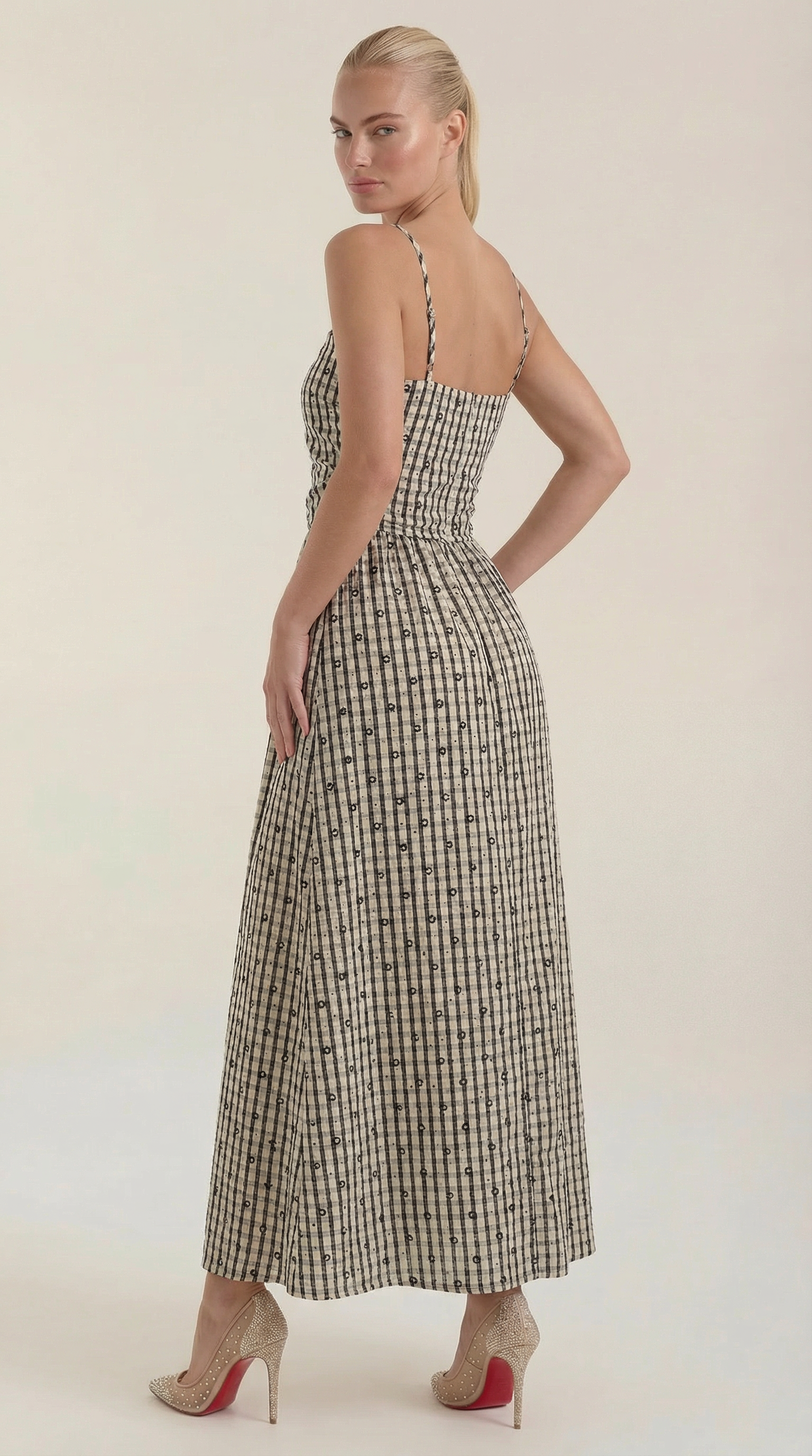 Ronda Collection | Women's Summer Dress with Square Neckline & Adjustable Straps | Flattering Midi Fit for Effortless Style 1