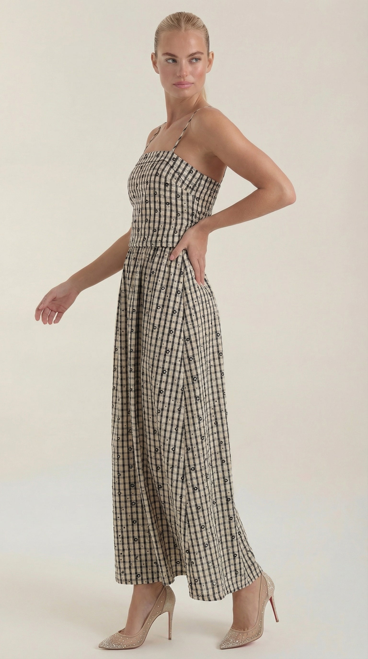 Ronda Collection | Women's Summer Dress with Square Neckline & Adjustable Straps | Flattering Midi Fit for Effortless Style 3