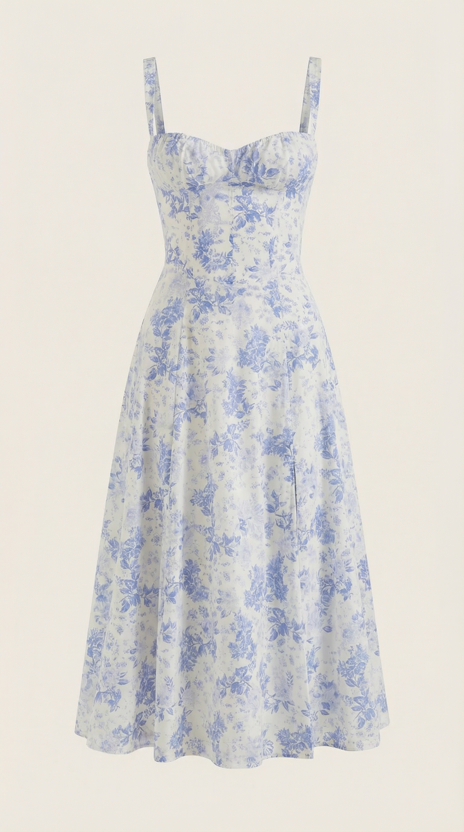 Rosa Mae | Women's Dress with Sweetheart Neckline & Lace-Up Detail | Vintage Floral Print for Wedding Guests 4