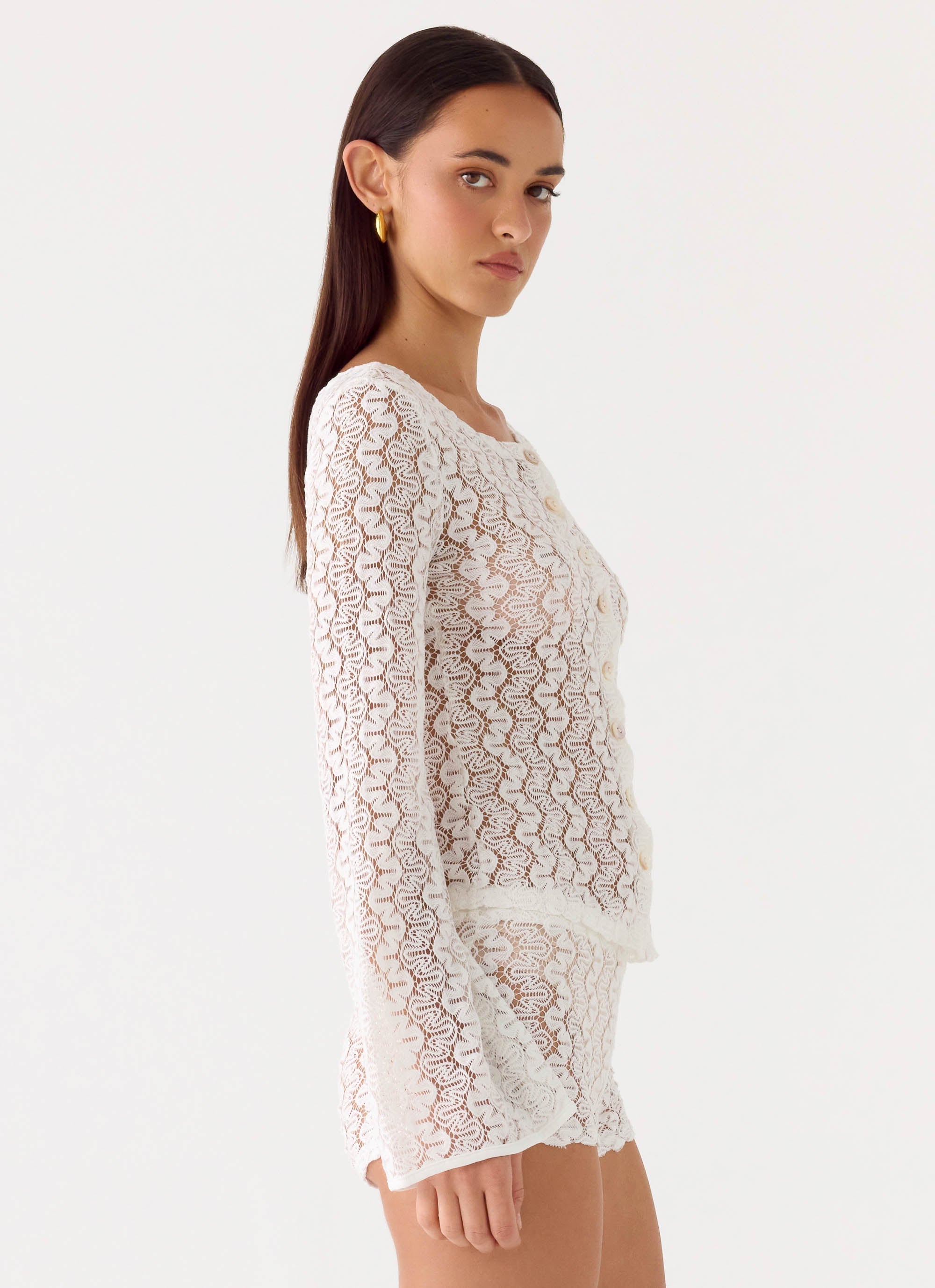 Selina Collection | Women's Crochet Blouse with Button-Up Front | Lightweight Relaxed Fit for Effortless Style 2